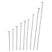 Housweety 900 PCs Mixed Silver Plated Head Pins Findings