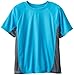 Kanu Surf Boys' Short Sleeve UPF 50+ Rashguard Swim Shirt, CB Aqua, X-Small (6)