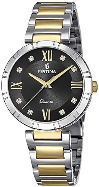 Festina Reloj Analógico para Mujer de Cuarzo con Correa en Acero Inoxidable F16937/C