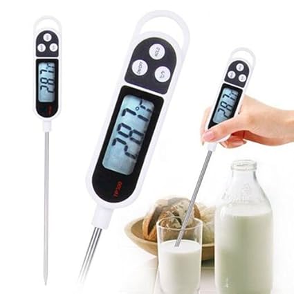 World2home Digital Food Thermometer BBQ Cooking Meat Hot Water Measure Probe Kitchen Tool