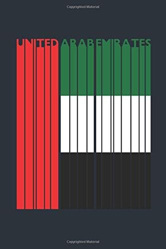 Vintage United Arab Emirates Notebook - United Arab Emirates Flag Writing Journal - United Arab Emirates Gift - Retro United Arab Emirates Diary: ... Diary, 110 page, Lined, 6x9 (15.2 x 22.9 cm)