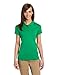 Classroom School Uniforms Teen-girlswomen's Junior Girls Short Sleeve Fitted Interlock Polo, Kelly Green, Large