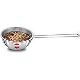 HAWKINS 2.5 Cup Tadka Pan, 600ml Triply Stainless Steel Pan, Silver (STP25)