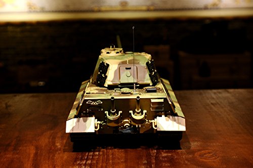 ES-TOYS RC Panzer mit Schussfunktion Deutscher Königstiger - Henschelturm 1:16 Heng Long mit Rauch und Sound… – Bild 5