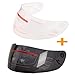 Matte Black Full Face Motorcycle Helmet DOT +2 Visor (Large)