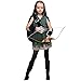 Spooktacular Creations Warrior Night Hooded Huntress Costume for Halloween Tween Girls with Accessories(Medium)