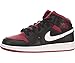 Nike 1 Mid White Red Youths Trainers - 554725-020