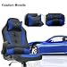 Racing Style Leather Gaming Chair,Ergonomic Swivel Rolling Chair Computer Office Chair(Blue)