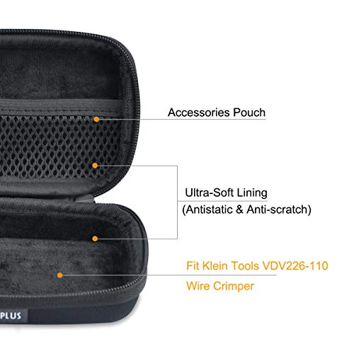 HESPLUS Storage Case for Klein Tools VDV226-110 Wire Crimper/Wire Cutter/Wire Stripper Pass-Thru Modular All-in-One Tool - Thumbnail 2