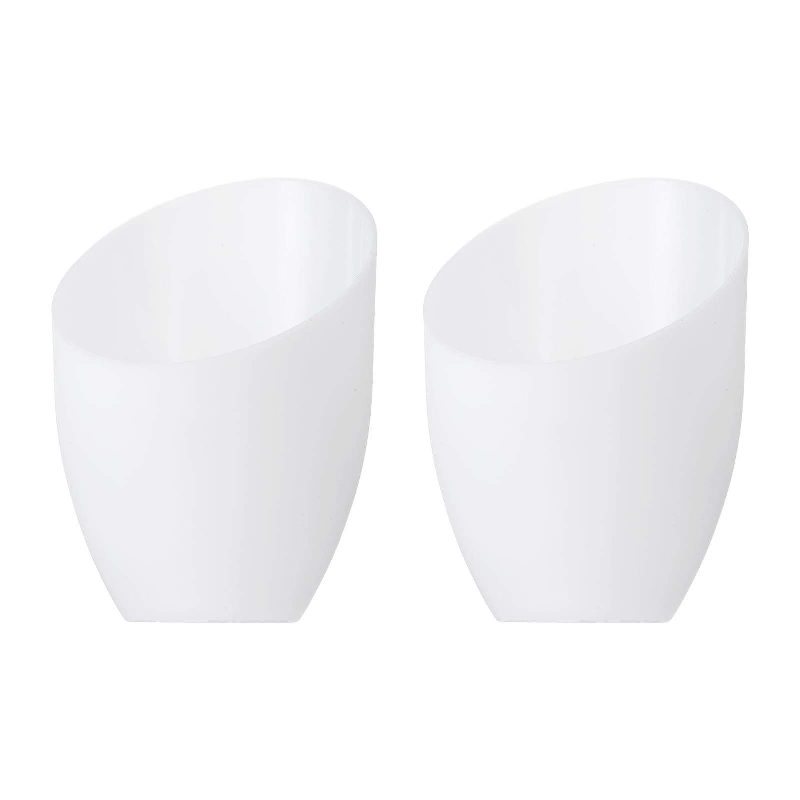 PATIKIL 5.3" High 4.3" Diameter 1.4" Fitter Plastic Lampshade, 2 Pack Plastic Lamp Shade Replacement Bulb Light Cover for LED Floor Lamp Table Lamp White