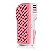 WoneNice Portable Small Fan & Mini-air Conditioner, Runs On Batteries Or USB (Pink)