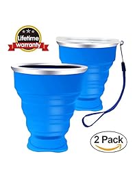 Yiiyaa Collapsible Travel Cup Travel Coffee Mug, 8