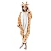 Emolly Fashion Adult Giraffe Animal Onesie Costume Pajamas for Adults and Teens (Large, Giraffe)