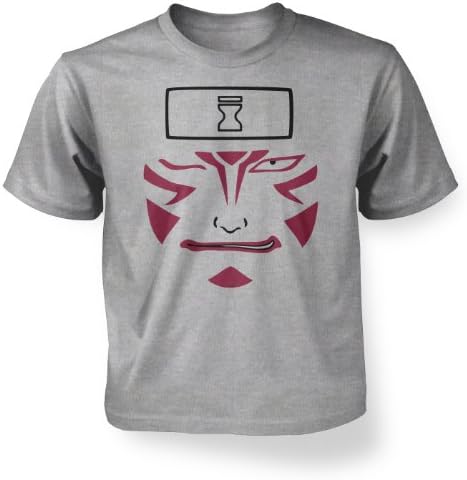 Kankuro Face Kids T-shirt - Sport Grey S (5-6)