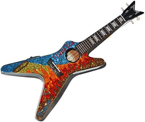 Maven I Lava Uke Rhinestone Ukulele Dean ML-CBK Acoustic Electric