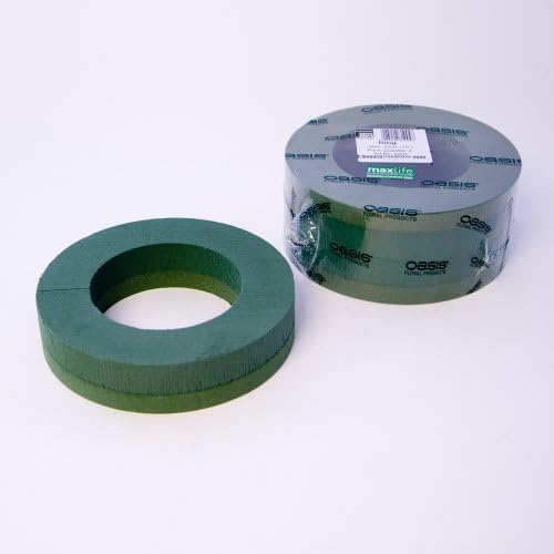 (10) BOX SALE OF 12 WREATH OASIS RINGS FOAM BACKED by floral supplies