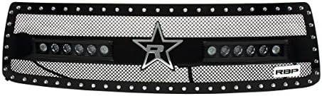 RBP RBP-967960 Toyota Tundra RX-3 LED Midnight Edition Single Stainless with Studded Frame Steel Grille, Black
