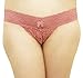 Fitora Crotchless Lace Panties 3 Pack Pink/Black/White Medium/Large