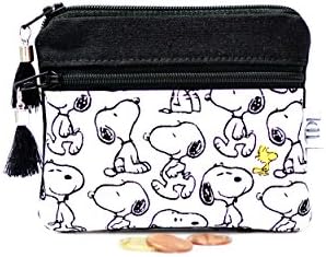 Snoopy coin purse, Peanuts mini wallet, Small change, Card holder, Zipper pouch, Canvas wallet, Teacher gift, Earbud case, Key bag