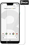 Google Pixel 3 XL Screen Protector(2Pack),Keliple Tempered Glass Screen Protector for Google Pixel 3 XL[Case Friendly][HD-Clear][0.26mm][Anti-Glare][Bubble-Free][Anti-Scratch] (Clear)