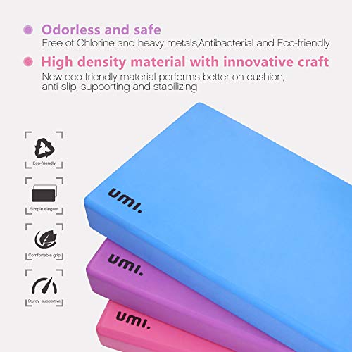 Amazon Brand Umi Full Yoga Blocks Yoga Bricks High Density EVA Yoga