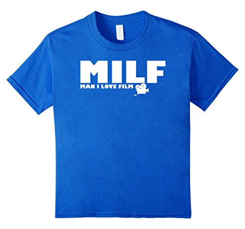 Kids MILF Man I Love Film Funny T-Shirt 6 Royal Blue