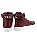 Gucci High Top Strong Dark Red Leather Sneakers with Strap 386738 6148 (6 G / 7 US)