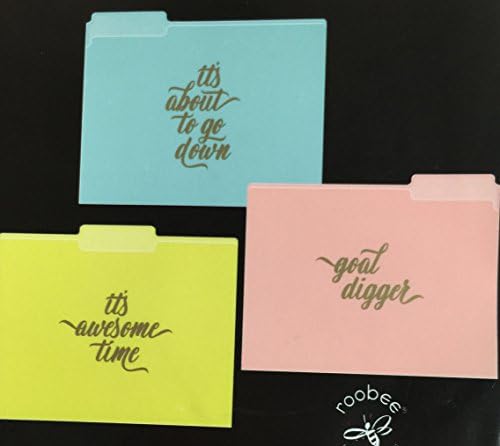 Gold it's about to go down, it's awesome time, goal digger File Folders (Set of 9)