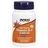 NOW Foods Vitamin D3 5000 Iu, 240 Softgels,