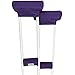 Crutcheze Premium USA Made Crutch Pad and Hand Grip Covers | Comfortable Underarm Padding Washable Breathable Moisture Wicking Orthopedic Products Crutches Accessories (Purple Heather)