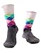 JOGAL Mens Color Dress Socks Funny Colorful Rainbow Argyle High Fun Sock,Multicolors,One Size (5 Pack)
