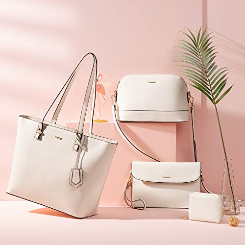 Handbags for Women Shoulder Bags Tote Satchel Hobo 3pcs Purse Set - Image 7