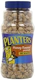 Planters Peanuts, Dry Honey Roasted & Salted, 16 Ounce Jar (Pack of 4)