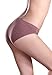 Wealurre Cotton Women's Breathable Panties Seamless Comfort Underwear (3128M, Line Purple)