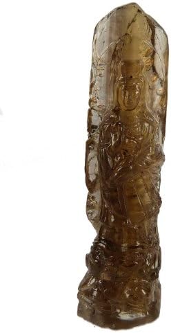 Kwan Yin Smokey Quartz Carved Figurine Carving