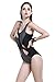 Super Modern Women's Plus-size Cover Belly Swimwear Sexy Swimsuit Sexy One piece Swimsuit Cross Hollow Out Splicing Design Swimsuit
