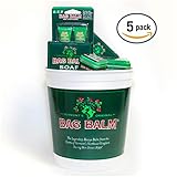 5 Pack Bag Balm Bundle with Collectible Pail for Cracked Hands, Dry Skin, Moisturizing Lotion Salve
