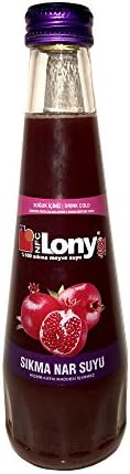 Lony - 100% Freshly Squeezed PURE Pomegranate Juice - All Natural Pressed Juice, No Additives and No Added Sugar or Water (8.5 oz)