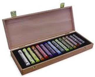 REMBRANDT CAJA MADERA 15 CERAS PASTEL: Amazon.es: Oficina y papelería
