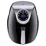 TaoTronics Air Fryer, 4.2 QT, 7 Cooking Presets, LED Touch Screen Kitchen Cooker, Air Oven With Detachable Basket & Cookbook, Nonstick Coatings, Dishwasher Safe