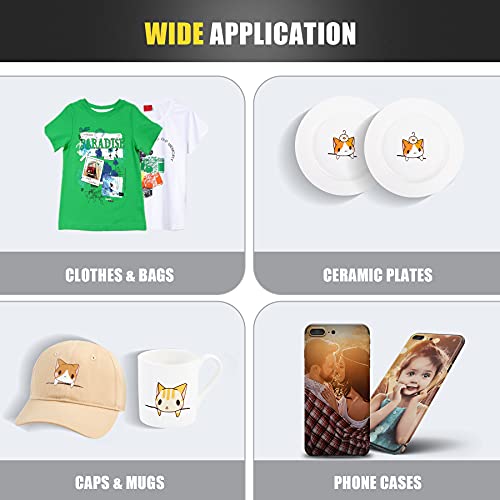 COZ Heat Press Machine, 5in1 Swing Away Flat Plate Cap Mug Press Set