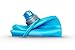 HydraPak Stow (1L, 32oz) - Collapsible Water Bottle - Ultralight & Packable Travel Bottle, Flexible Ski, Hike, Bike or Climb Squeeze Flask - Malibu Blue