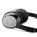 Hiearcool L-1 Bluetooth Headphones, Wireless Active Noise Cancelling Headphones with Built-in Mic, HiFi Stereo Over-Ear Headset for All 3.5 mm Jack Devices- Iron Grey