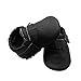 YIHAKIDS Baby Tassels Shoes Soft Leather Sole Infant Kids Crib Toddler First Walker Moccasins Black(Size 5,6-12 Months/4.9in)
