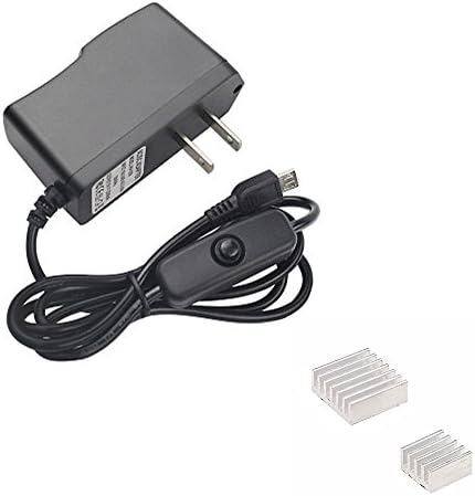 Raspberry Pi 3 Model B Power Charger 5V 2.5A Power Adapter Micro Cable With ON/OFF Switch Button Charger Cable for Raspberry Pi