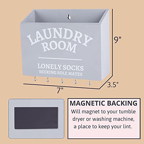 LINT BIN Lint Bin for Laundry Room Decor & Organization