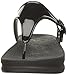 FitFlop Women's Superjelly Rubber Flip Flops Jelly Sandal, All Black, 9 M US