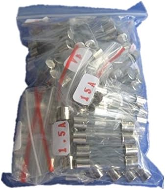 6x30mm Slow Blow Glass Tube Fuse Assorted Kit, 7 value total 70pcs assorted kit