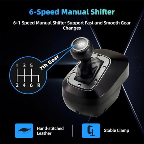 DOYO Racing Wheel, 1080° Gaming Steering Wheel with Pedals and Shifter, Vibration Feedback, Paddle Shifters, Race Steering Wheel for PC, Xbox One, PS4, Xbox Series X/S, PS3, Switch