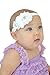 SIXNEW Homissor Bloomposh Baby Girl Baptism Headbands with Bows